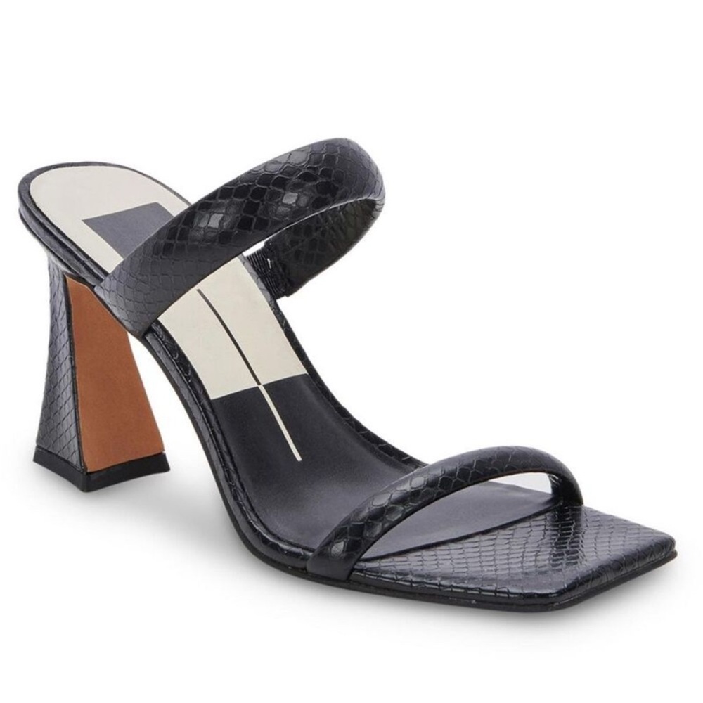 Dolce Vita Novah Black Slip on Sandals
